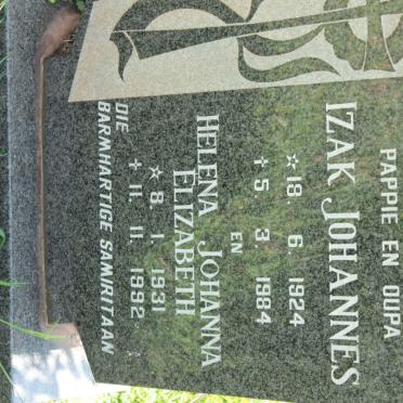 MARAIS Izak Johannes 1924-1984 &amp; Helena Johanna Elizabeth 1931-1992