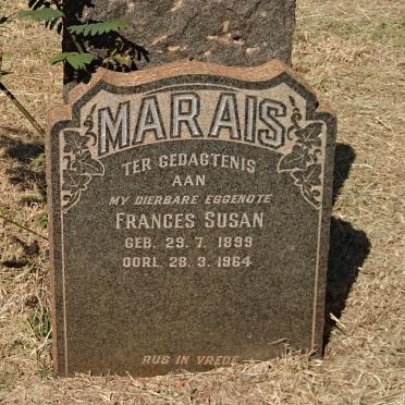 MARAIS Frances Susan 1899-1964