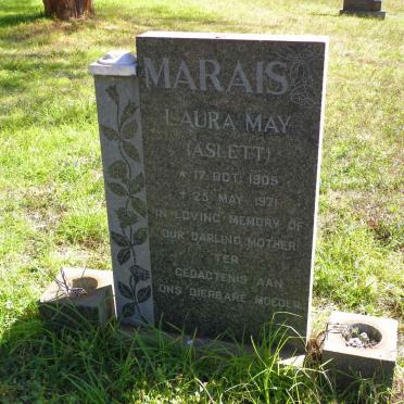 MARAIS Laura May nee ASLETT 1905-1971