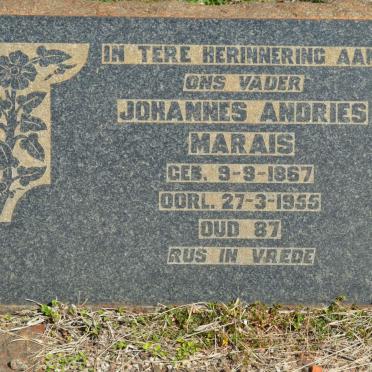 MARAIS Johannes Andries 1867-1955