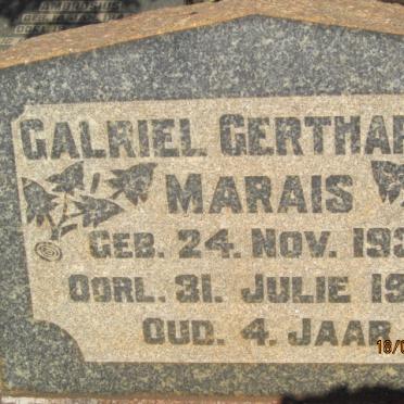 MARAIS Galriel Gerthardus 1939-1944