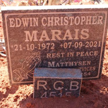 MARAIS Edwin Christopher 1972-2021