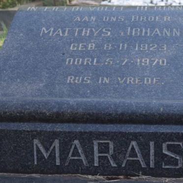 MARAIS Matthys Johannes 1923-1970