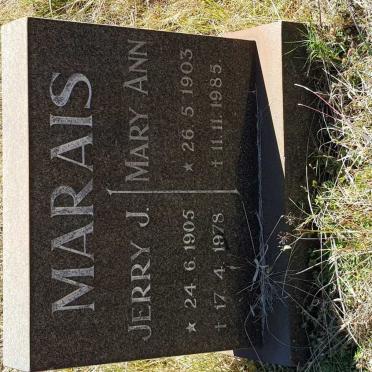 MARAIS Jerry J. 1905-1978 &amp; Mary Ann 1903-1985