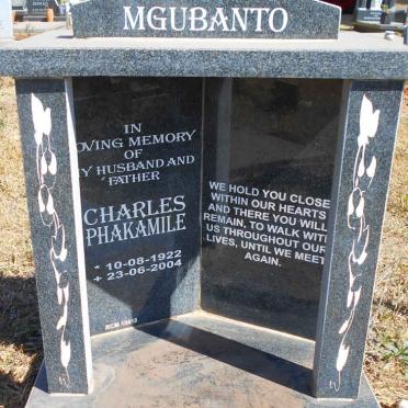 MGUBANTO Charles Phakamile 1922-2004