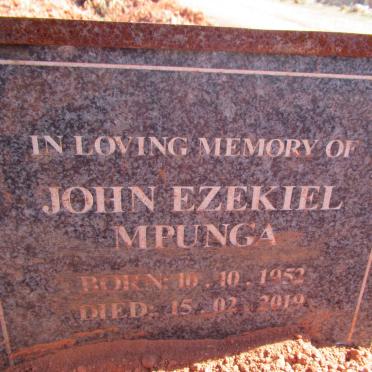 MPUNGA John Ezekiel 1952-2019