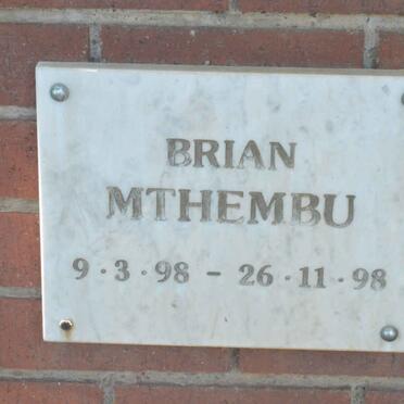 MTHEMBU Brian 1998-1998
