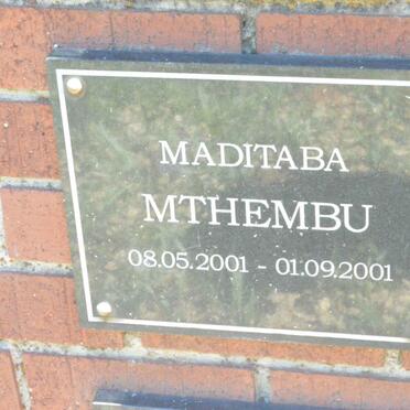 MTHEMBU Maditaba 2001-2001