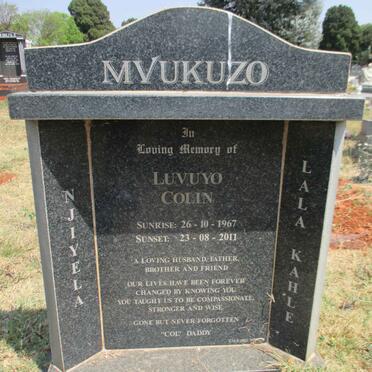 MVUKUZO Luvuyo Colin 1967-2011