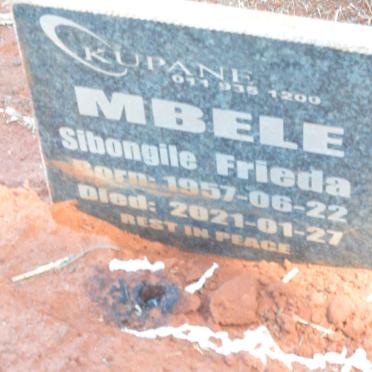 MBELE Sibongile Frieda 1957-2021