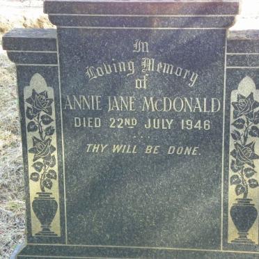 McDONALD Annie Jane -1946