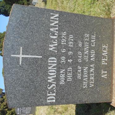 McCANN Desmond 1926-1970