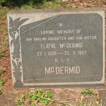 McDERMID Elayne 1939-1957