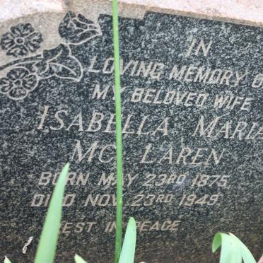 McLAREN Isabella Maria 1875-1949