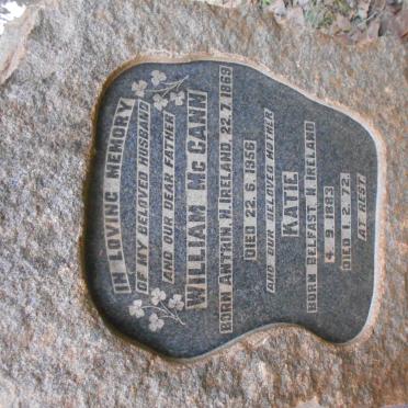 McCANN William 1869-1956 &amp; Katie 1883-1972 :: DAVIES Guy Filmer &amp; Eileen