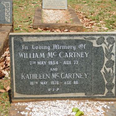 MCCARTNEY William -1954 &amp; Kathleen -1976