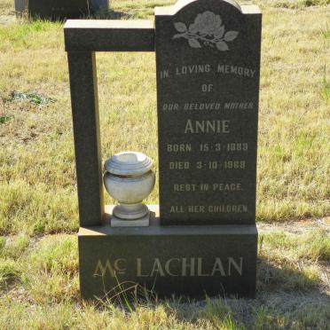 McLACHLAN Annie 1889-1968