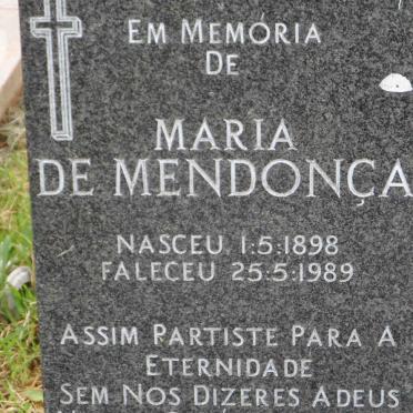 MENDONҪA Maria, de 1898-1989