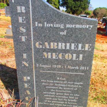 MECOLI Gabriele 1940-2011