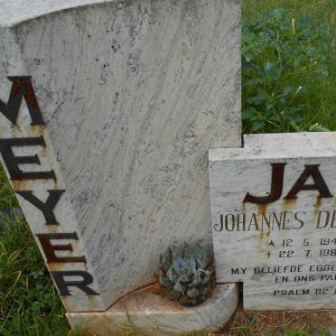 MEYER Johannes de Beer 1944-1989