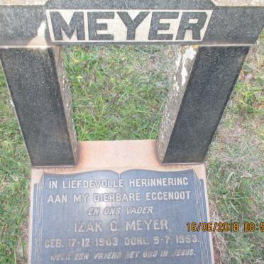 MEYER Izak G. 1903-1953