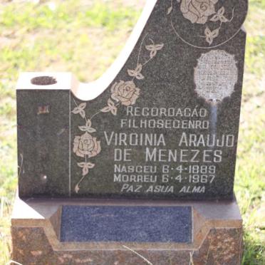 MENEZES Virginia Araujo, de 1889-1967