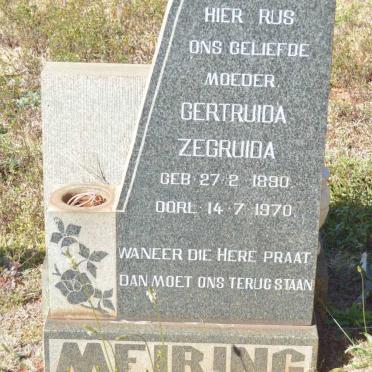MEIRING Gertruida Zegruida 1890-1970