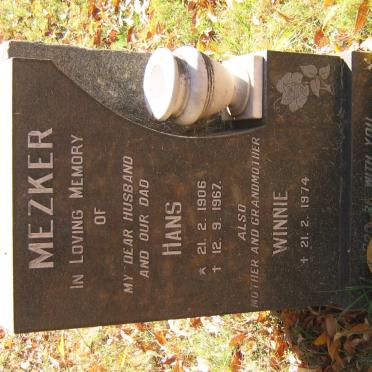 MEZKER Hans 1906-1967 &amp; Winnie -1974