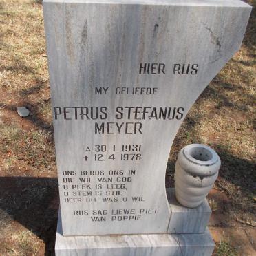 MEYER Petrus Stefanus 1931-1978