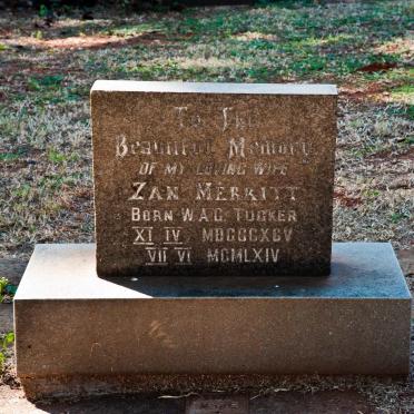 MERRITT W.A.G. nee TUCKER 1895-1964