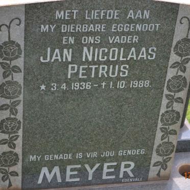 MEYER Jan Nicolaas Petrus 1936-1988