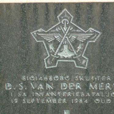 MERWE D.S., van der -1984
