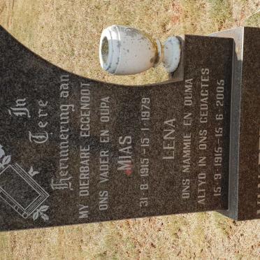 MERWE Mias, van der 1915-1979 &amp; Lena 1915-2005