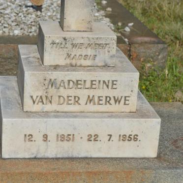 MERWE Madeleine, van der 1951-1956