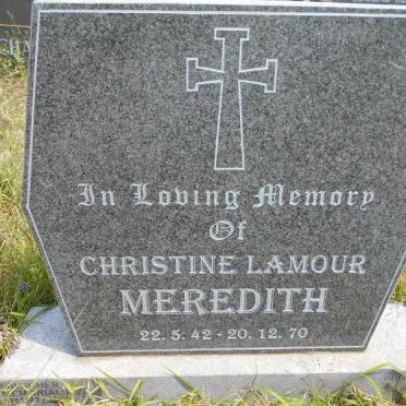MEREDITH Christine Lamour 1942-1970