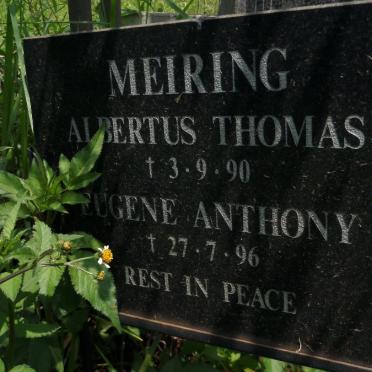 MEIRING Albertus Thomas -1990 :: MEIRING Eugene Anthony -1996