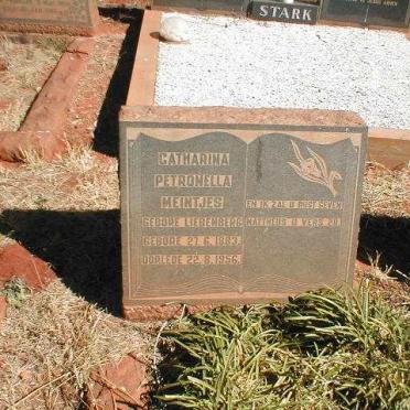 MEINTJES Catharina Petronella nee LIEBENBERG 1883-1956