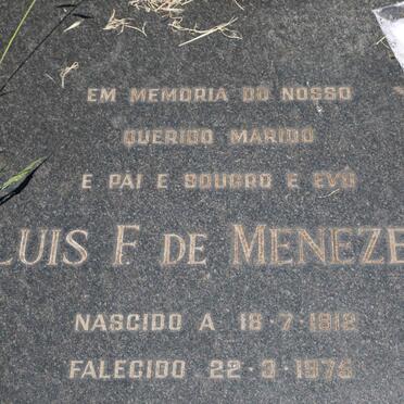 MENEZES Luis F., de 1912-1975 &amp; Eliza DA SILVA 1923-2002