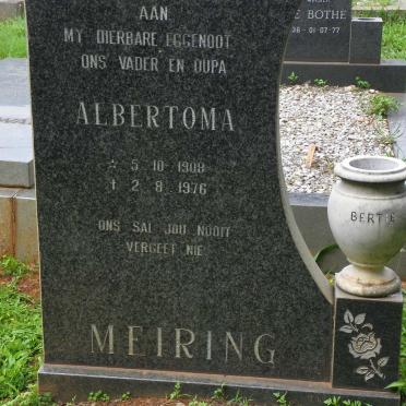 MEIRING Albertoma 1908-1976
