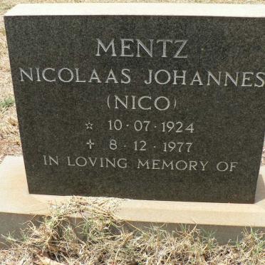 MENTZ Nicolaas Johannes 1924-1977