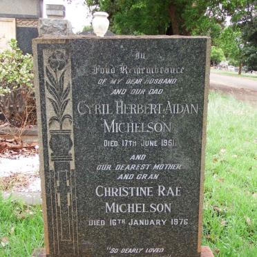 MICHELSON Cyril Herbert Aidan -1951 &amp; Christine Rae -1976