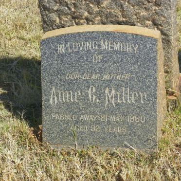 MILLER Anne C. -1969