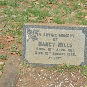 MILLS Nancy 1911-1956