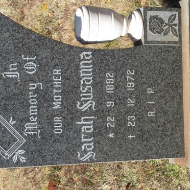 MITCHELL Sarah Susanna 1892-1972