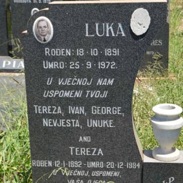 MIHOLOVICH Luka 1891-1972 &amp; Tereza 1892-1984