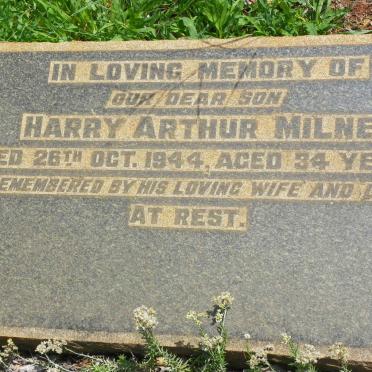 MILNE Harry Arthur -1944