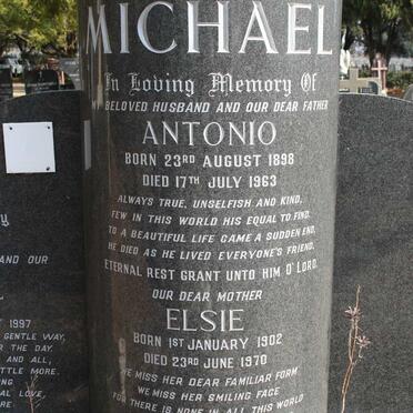 MICHAEL Antonio 1898-1963 &amp; Elsie 1902-1970 :: ? Michael 1928-1997 &amp; Rosa 1930-2005
