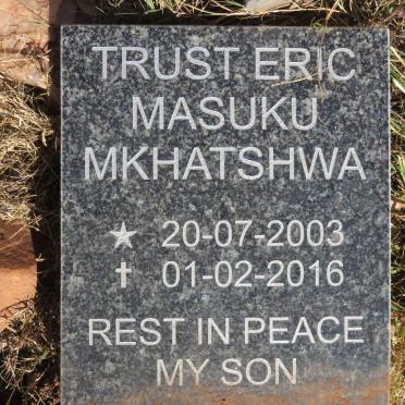MKHATSHWA Trust Eric Masuku 2003-2016