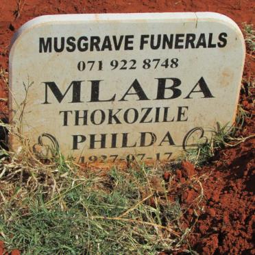MLABA Thokozile Philda 1927-