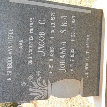 MOSTERT Jacob C. 1886-1975 &amp; Johanna S.K.A. 1893-1980